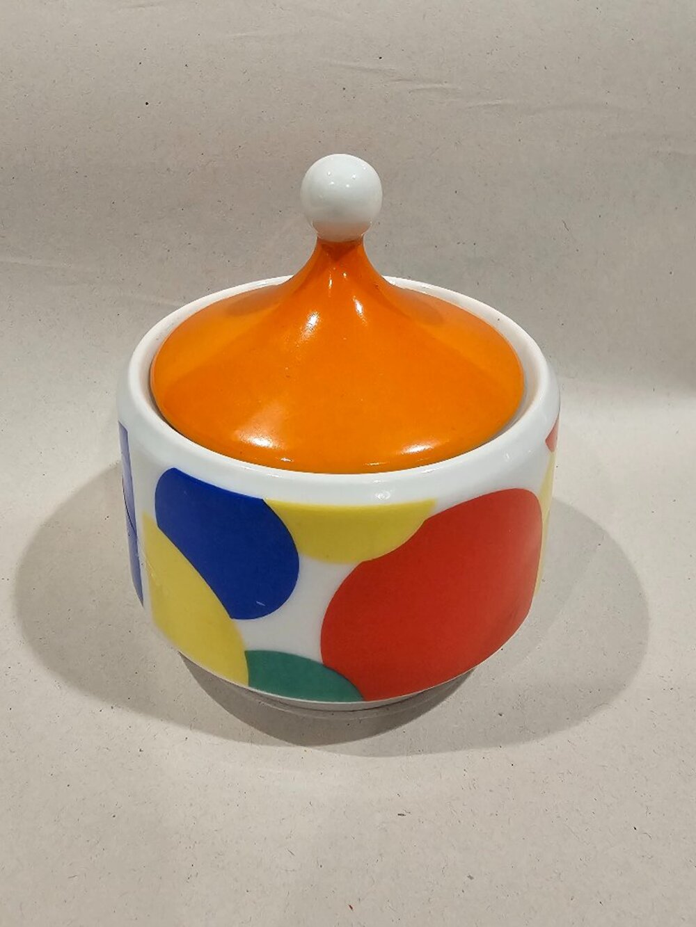 Vintage Arnart Capri by Maria 2833 Covered Sugar Bowl Mid Century Japan Floral